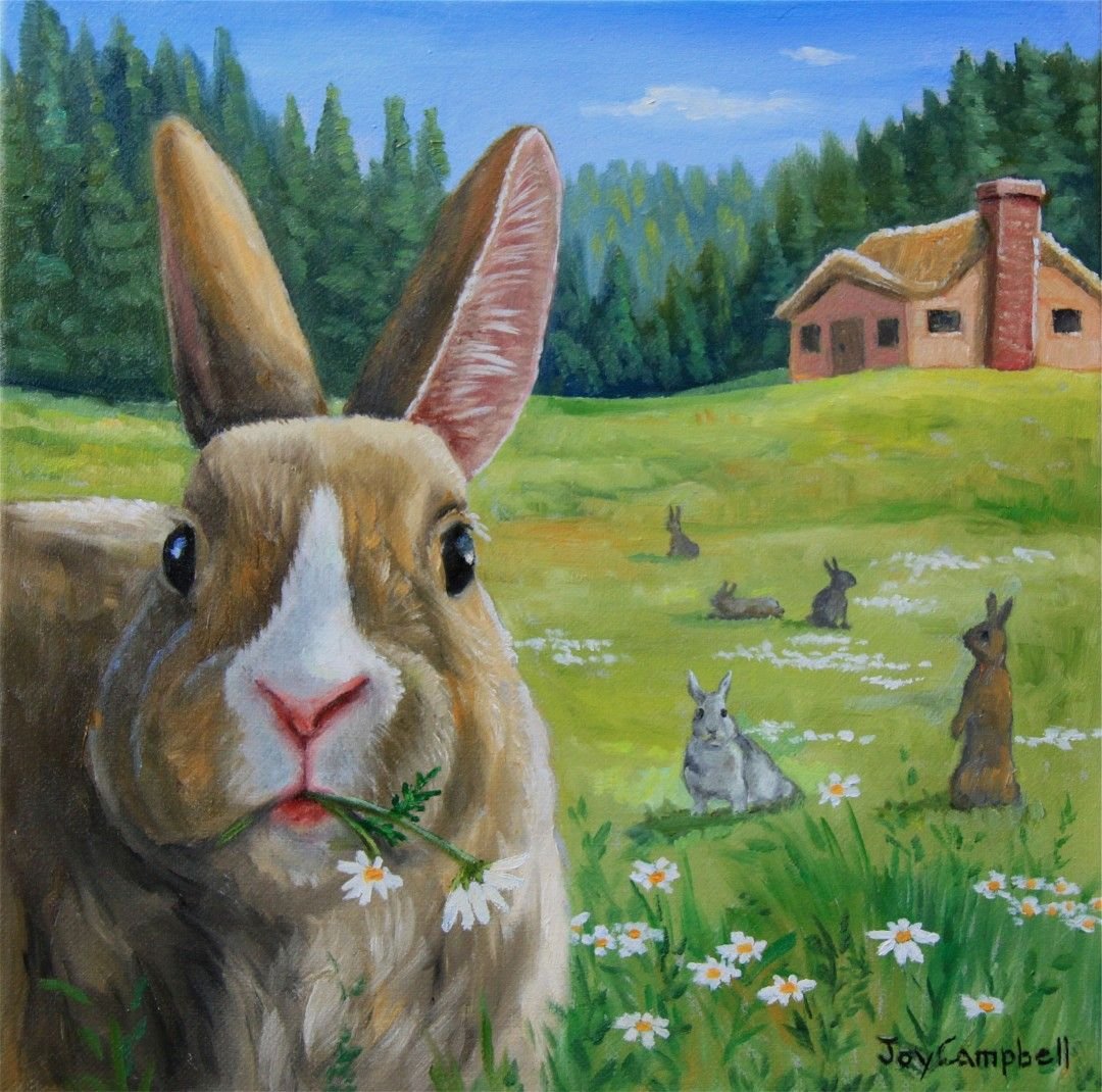 Кролик на Поляне арт