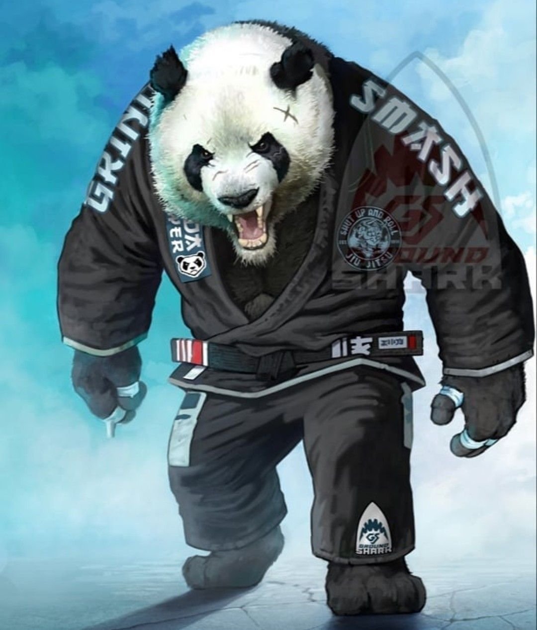 Панда боец арт