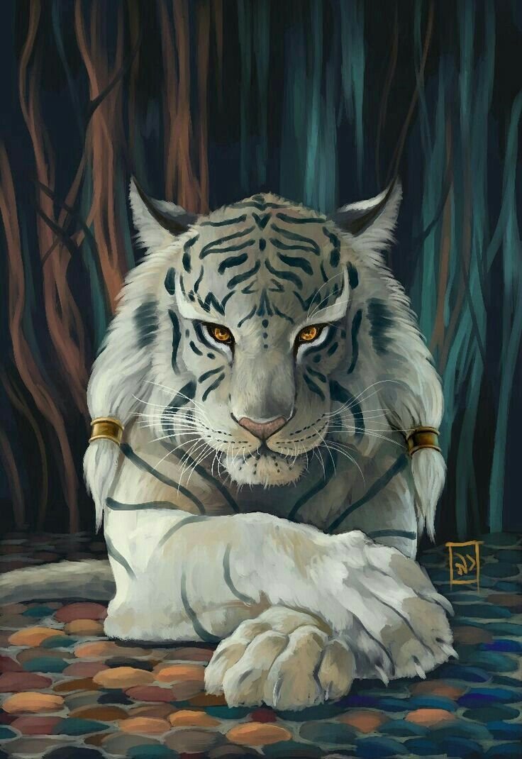 Тотем тигр арт