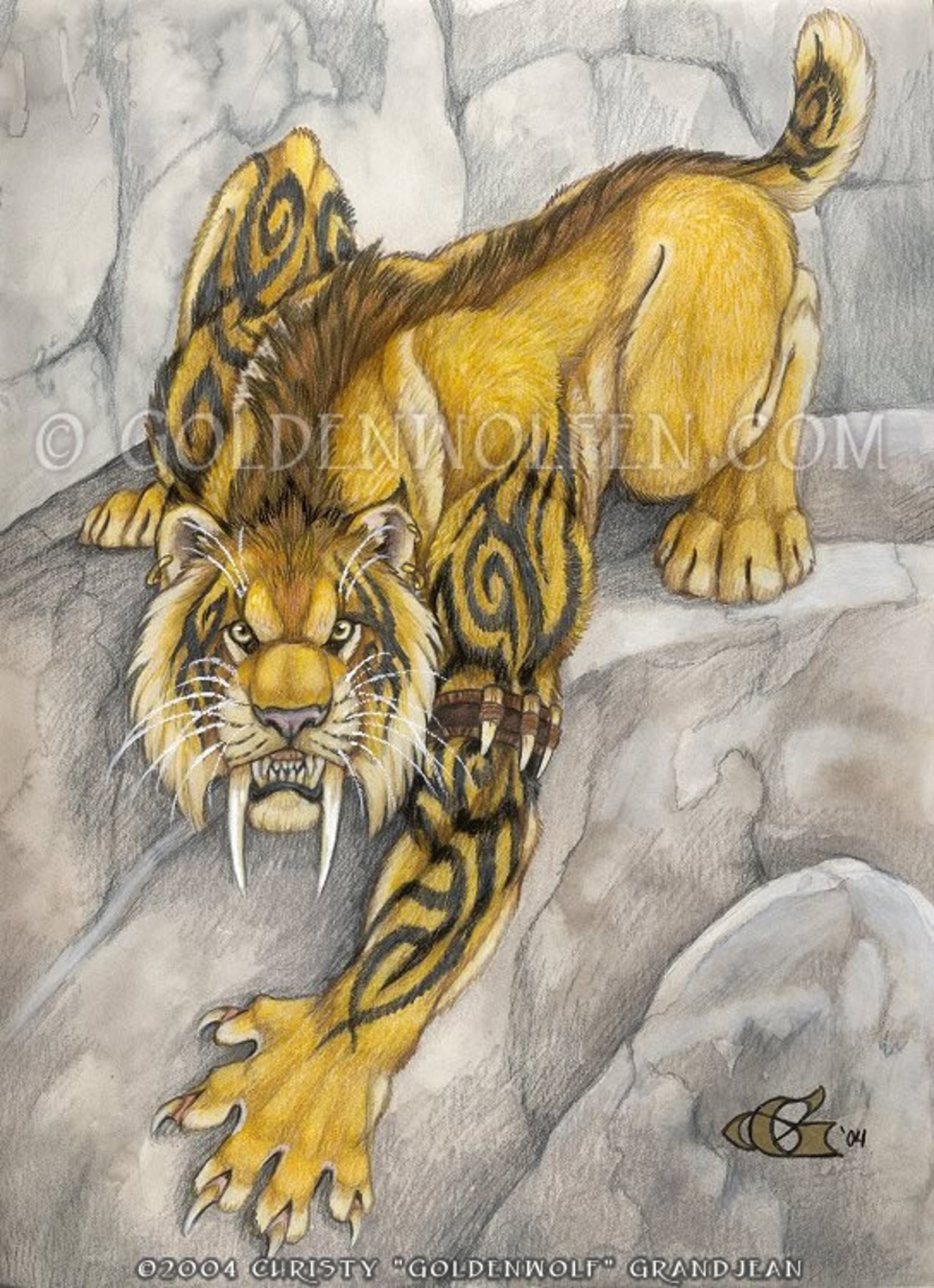 Саблезубый тигр Шира арт - 19 фото