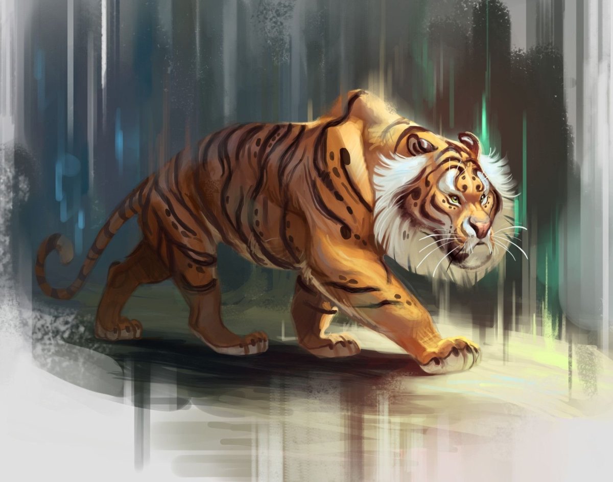 Толстые тигры арт