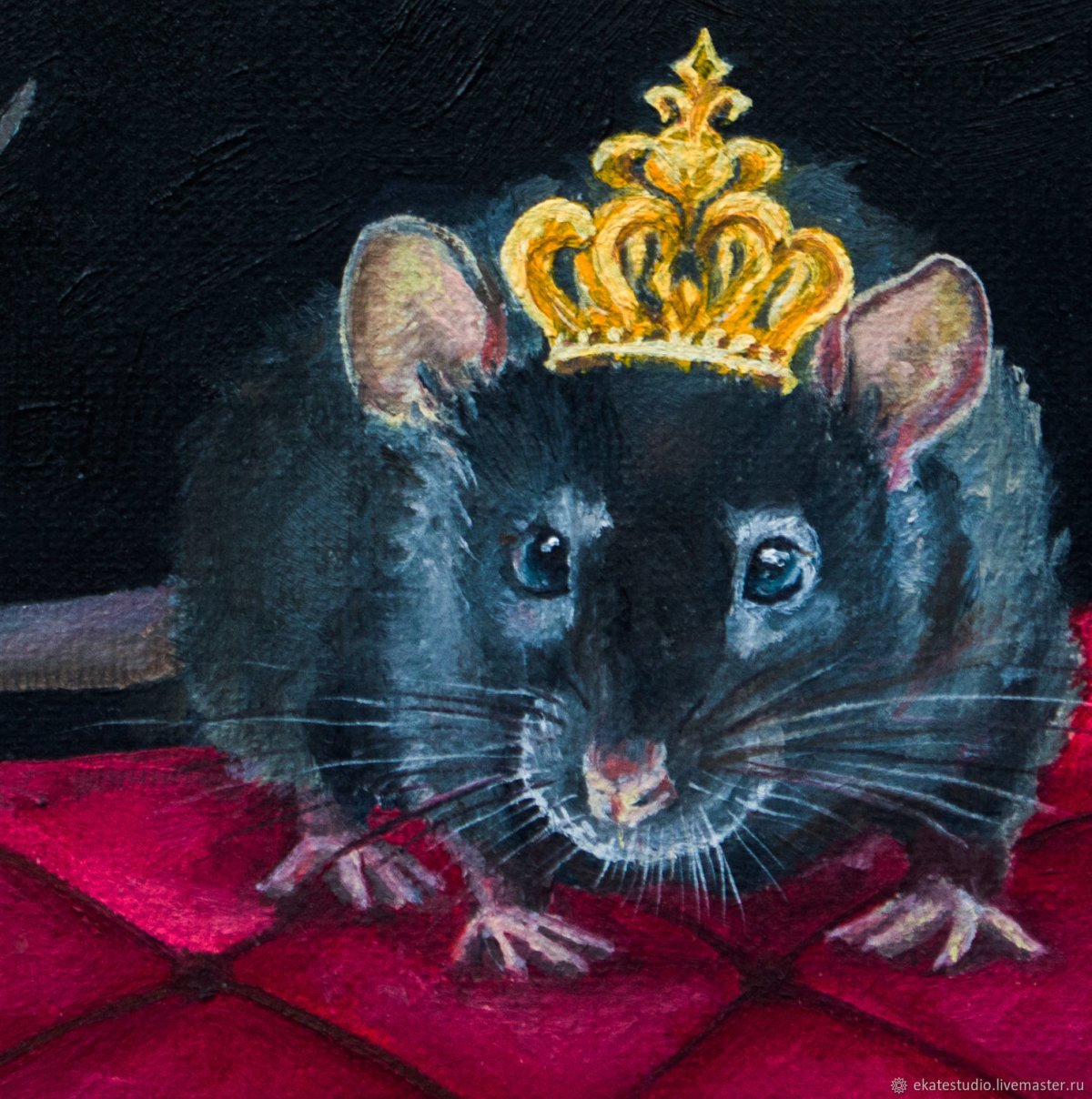 Крыса с короной арт