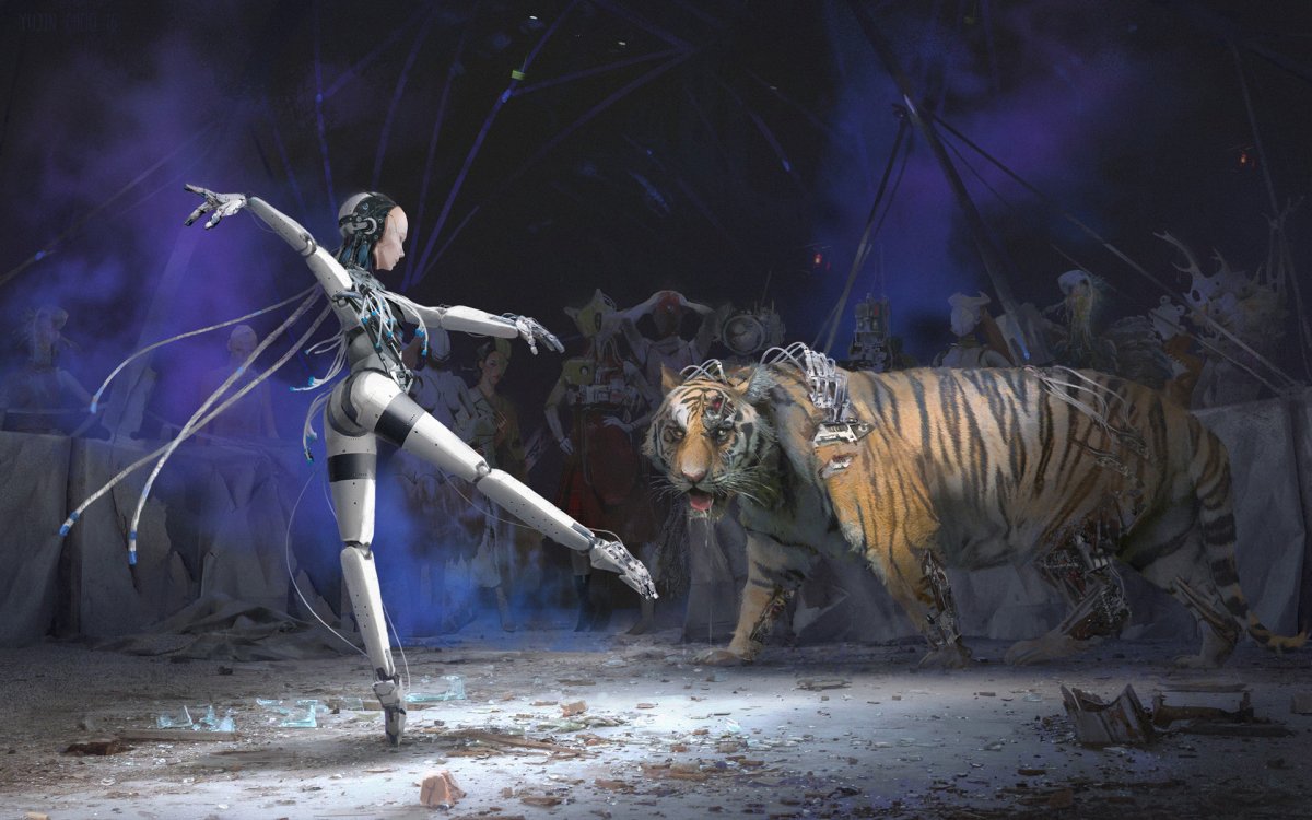 Тигр цирк арт