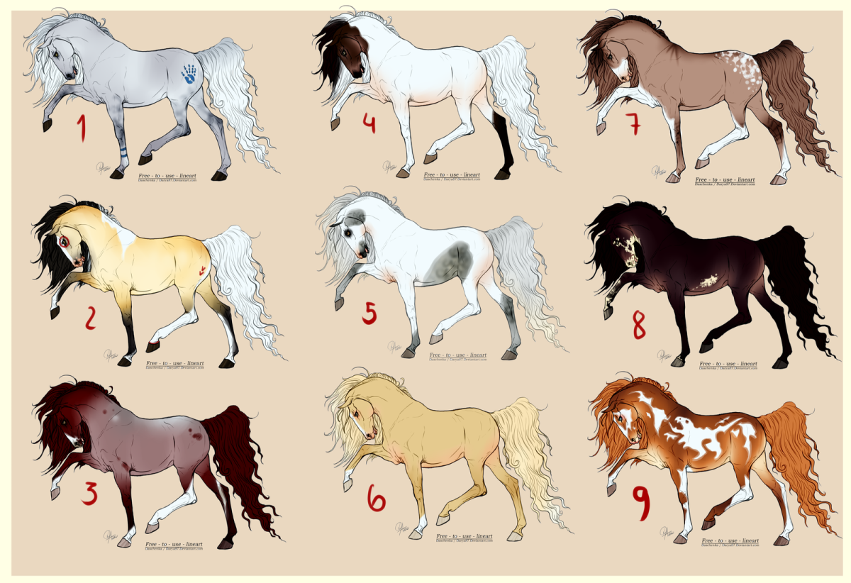 Породы лошадей арт