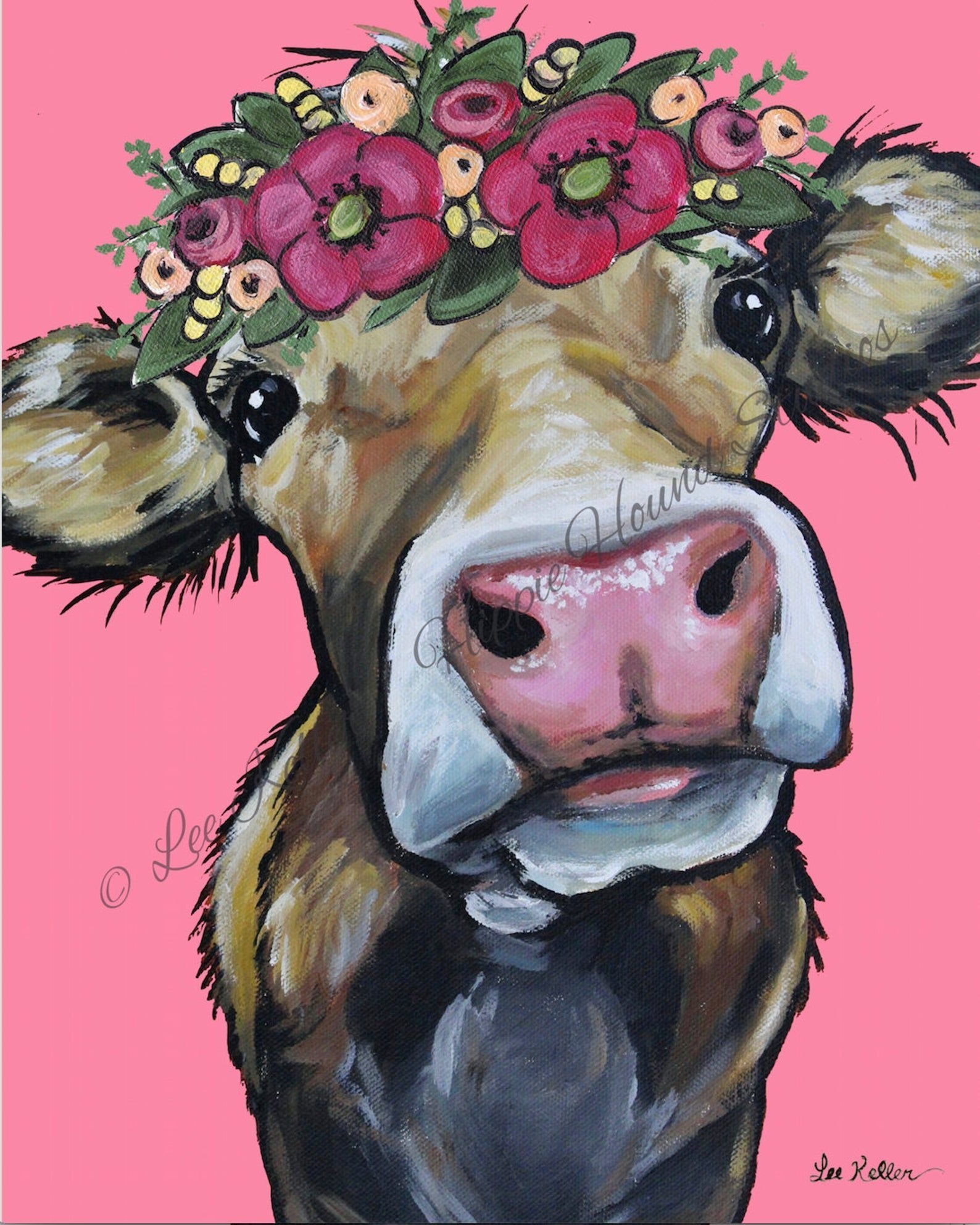Веселая корова арт - 70 фото