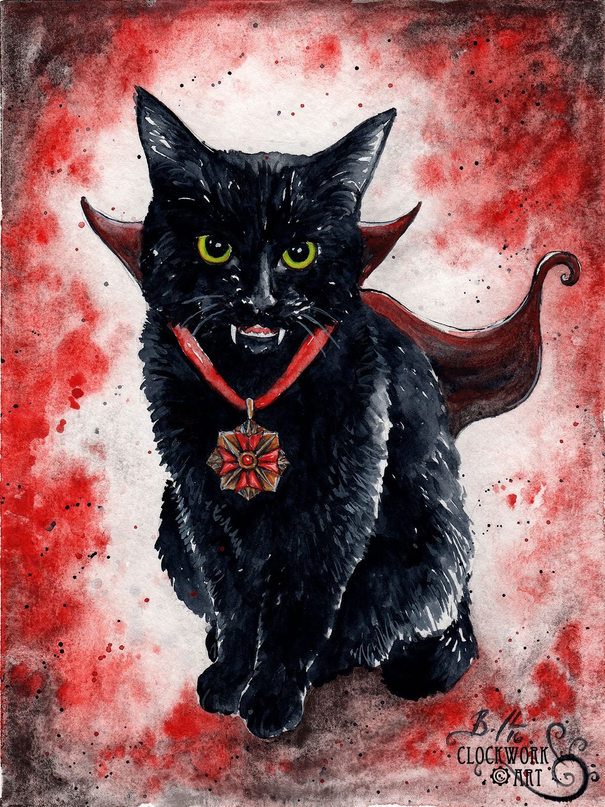 Кошка вампир арт - 69 фото