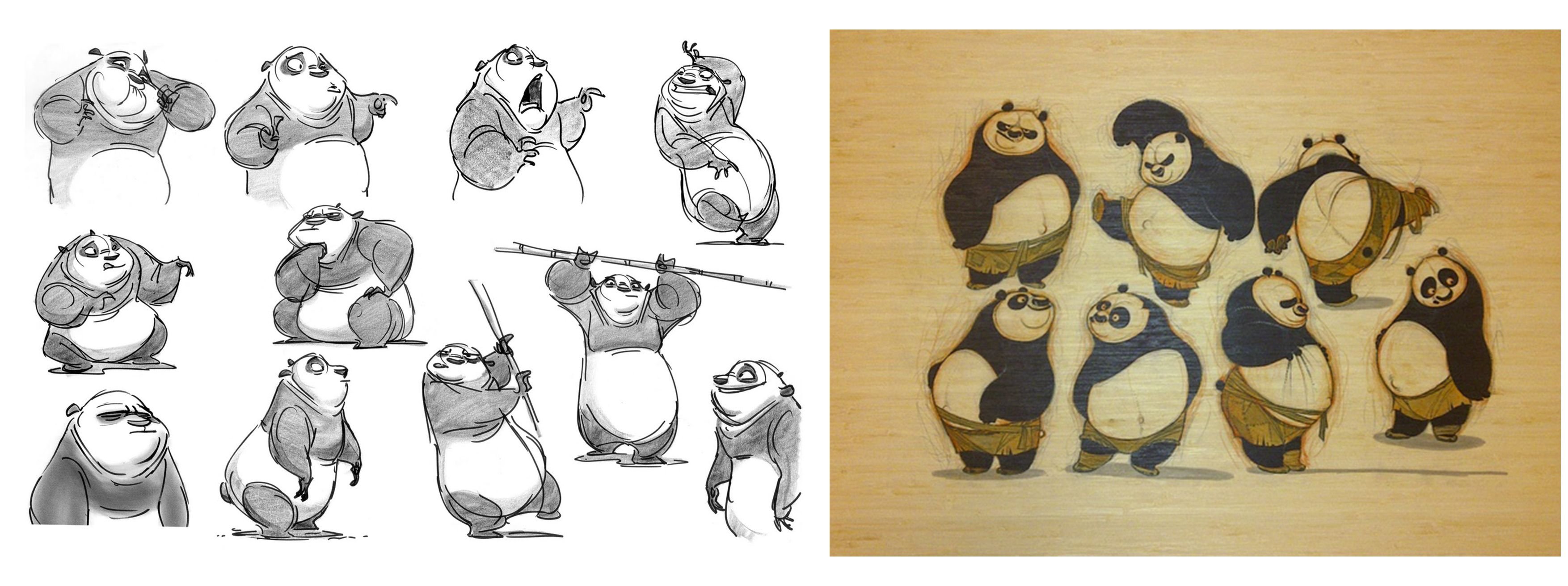 концепт арты по кунг фу панда