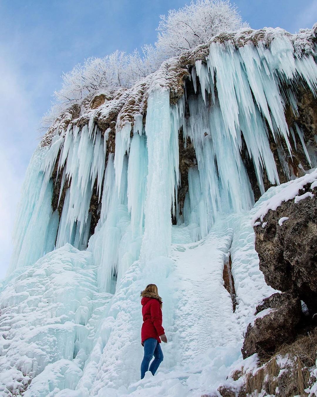 Чегемские водопады зимой - 78 фото