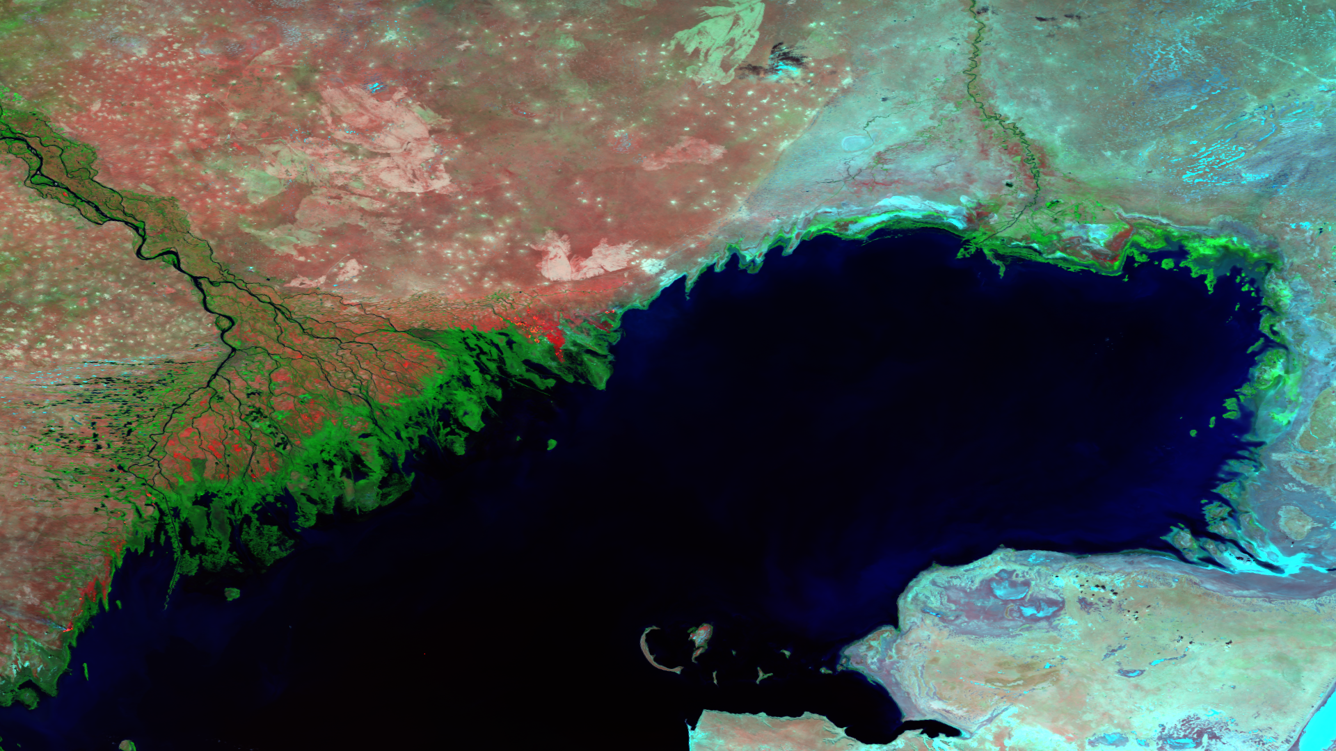 Космический снимок Каспийского моря. Дельта Каспийского моря. Дельта Волги космический снимок. Рельеф дна Каспийского моря. Черное море в реальном времени