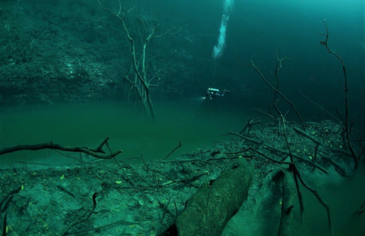 Черное море под водой