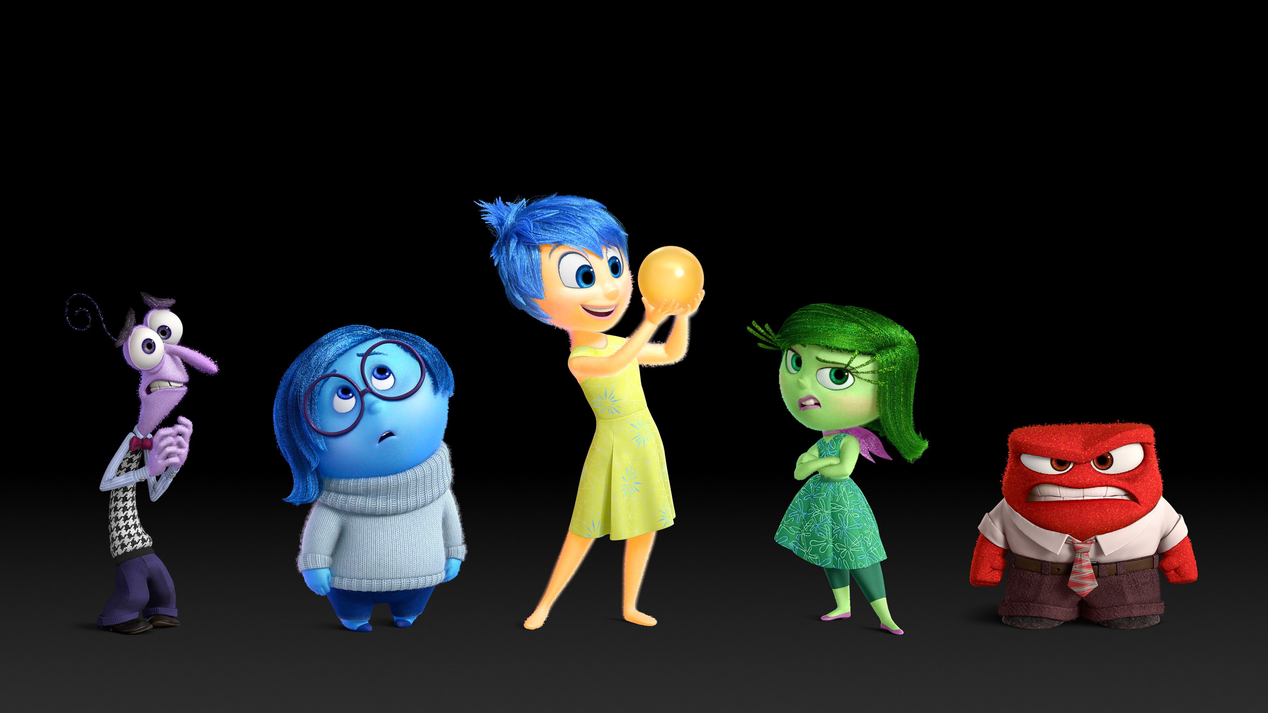 Inside out characters. Головоломка 2015.