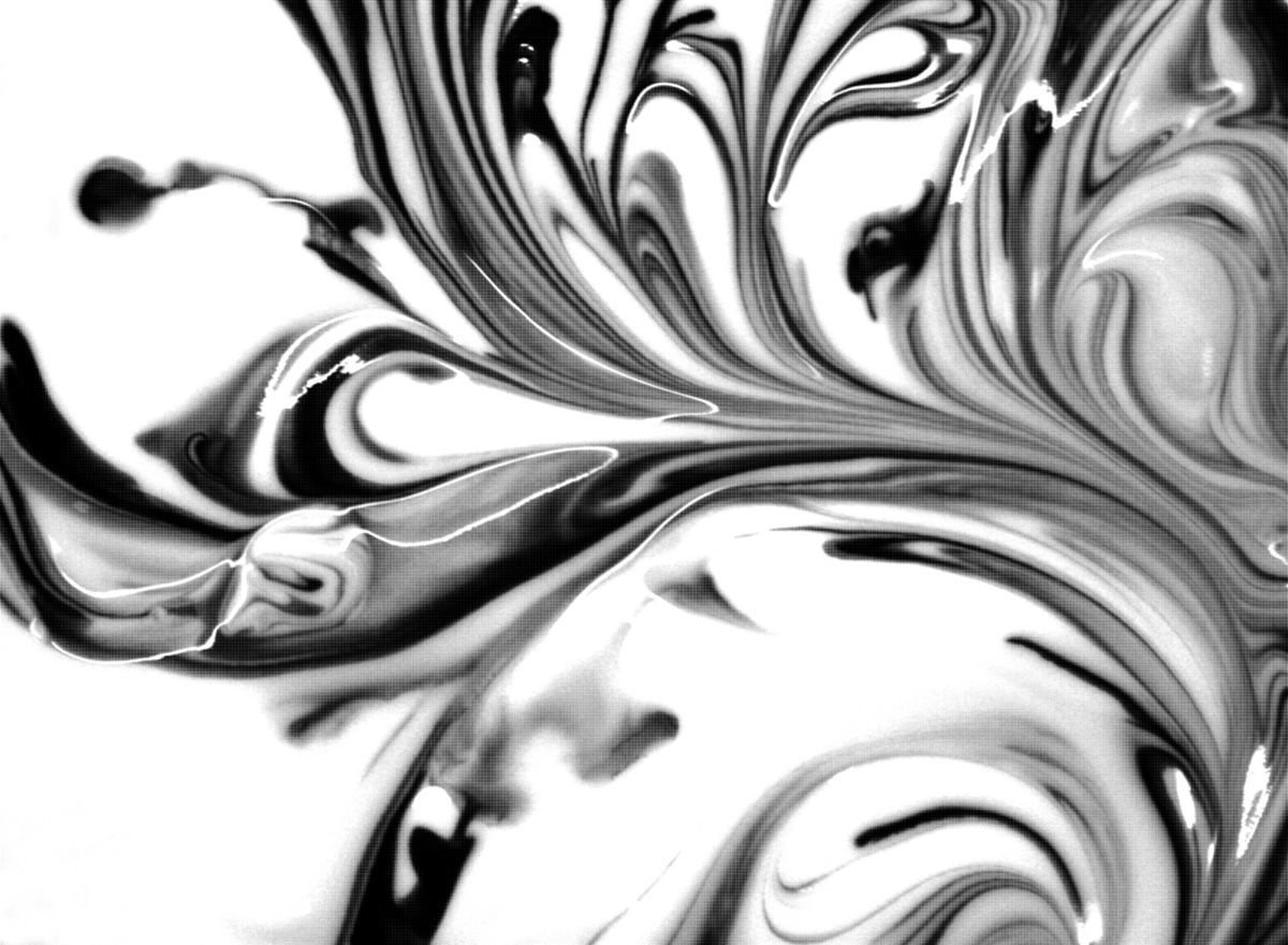 Черно белые рисунки абстракция - 54 фото