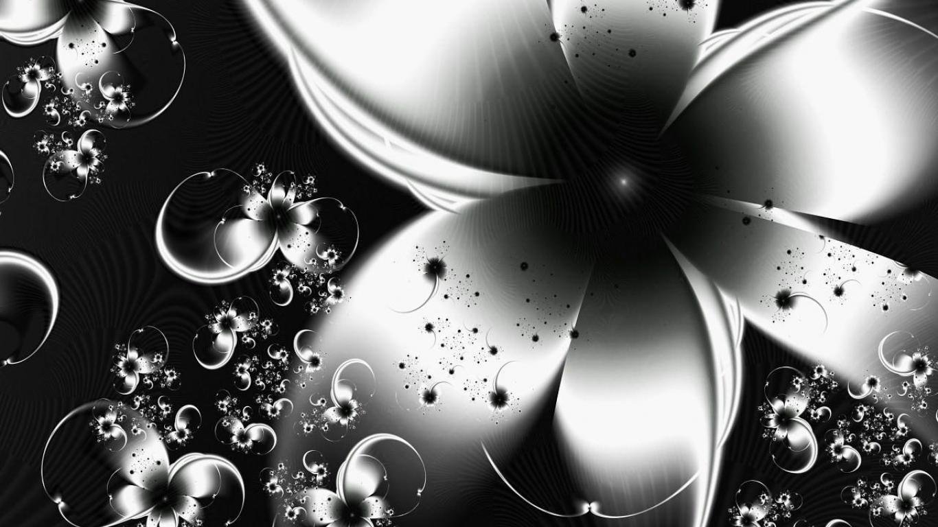 Черно белая абстракция на телефон - 73 фото