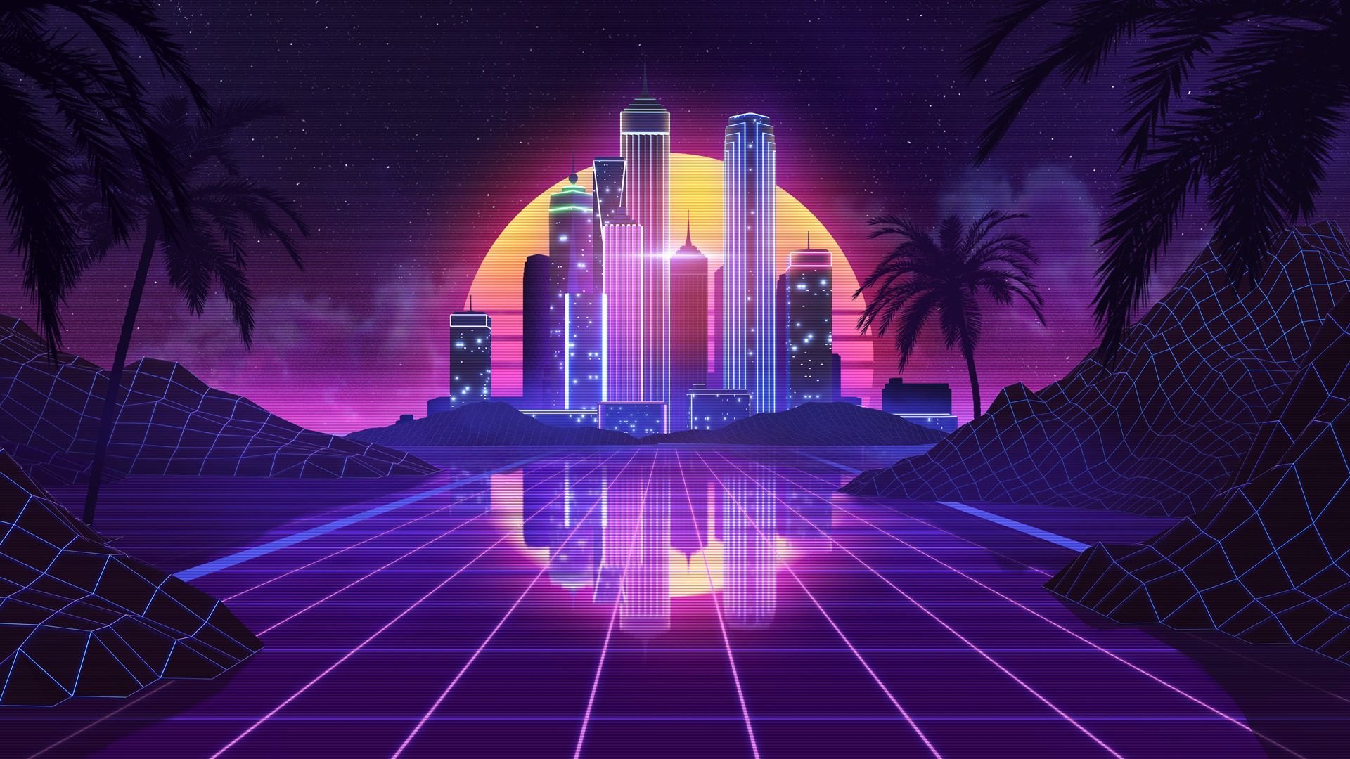 Cyberpunk retrowave wallpapers фото 3