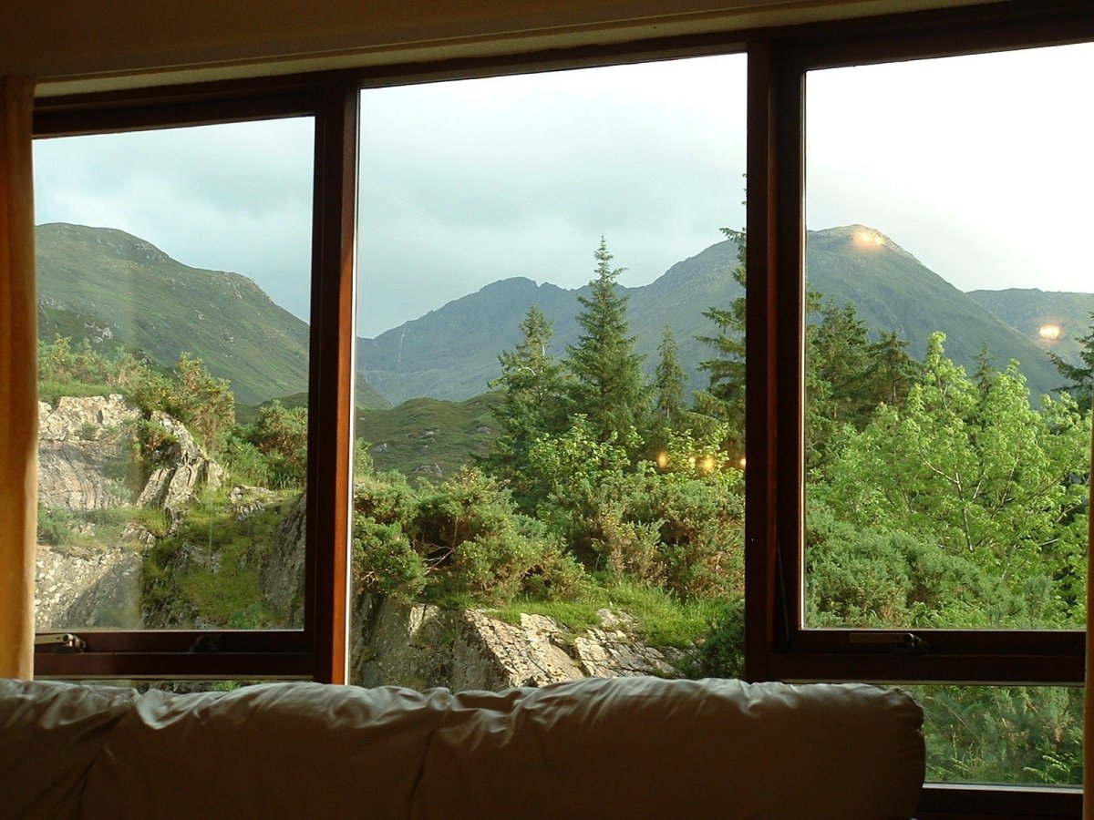 Вид из окна на горы - 67 фото