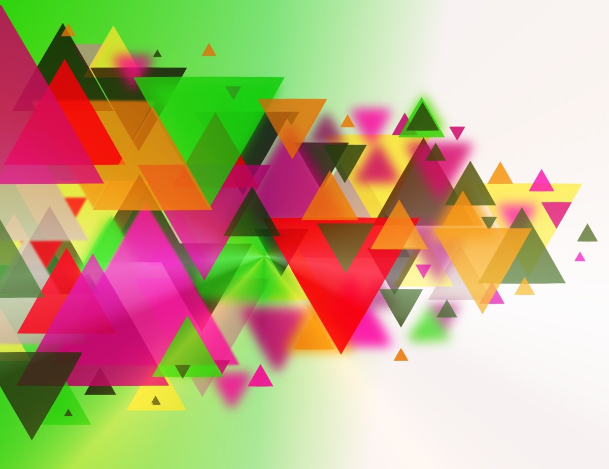 Абстракция цветные треугольники