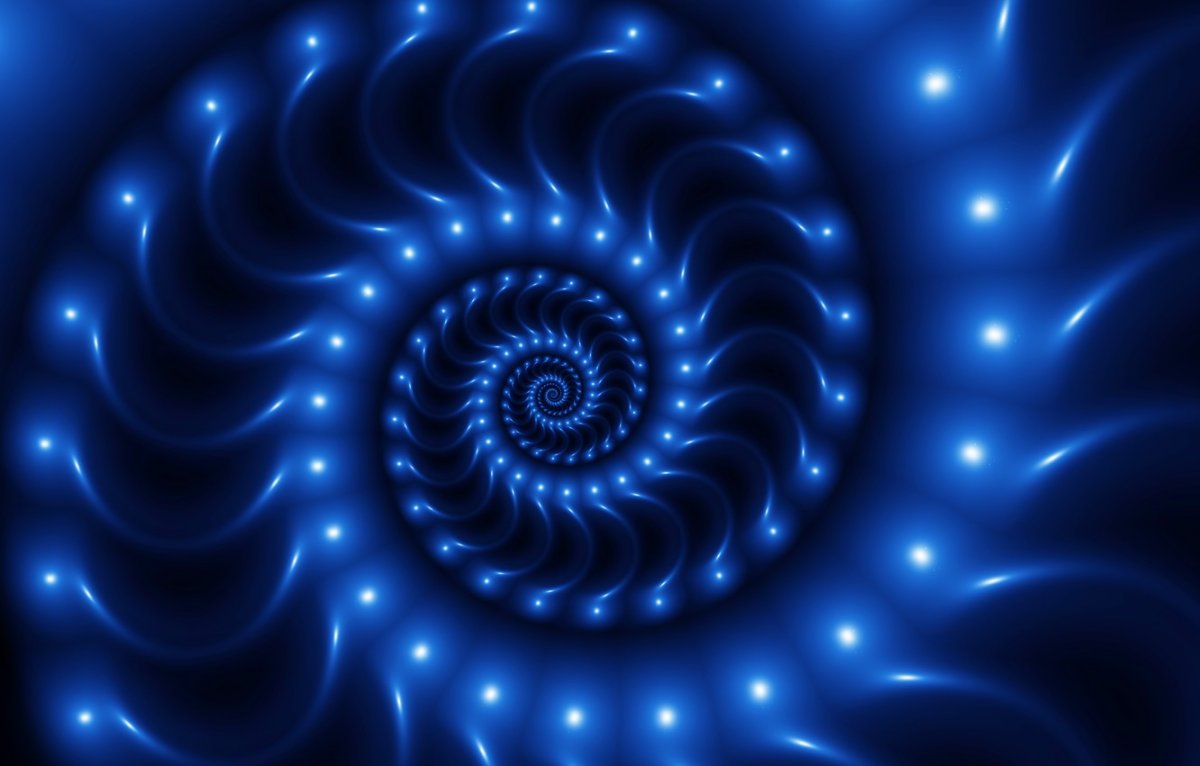 Синяя Абстрактная спираль