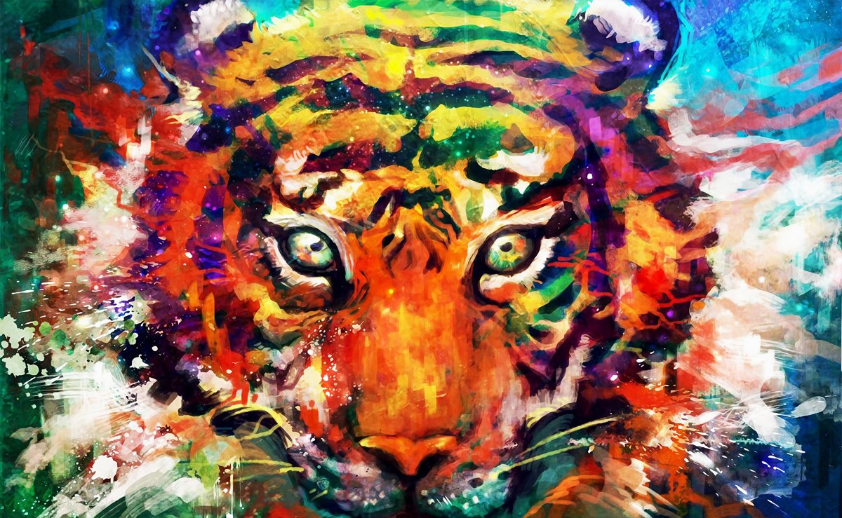 Абстрактный тигр