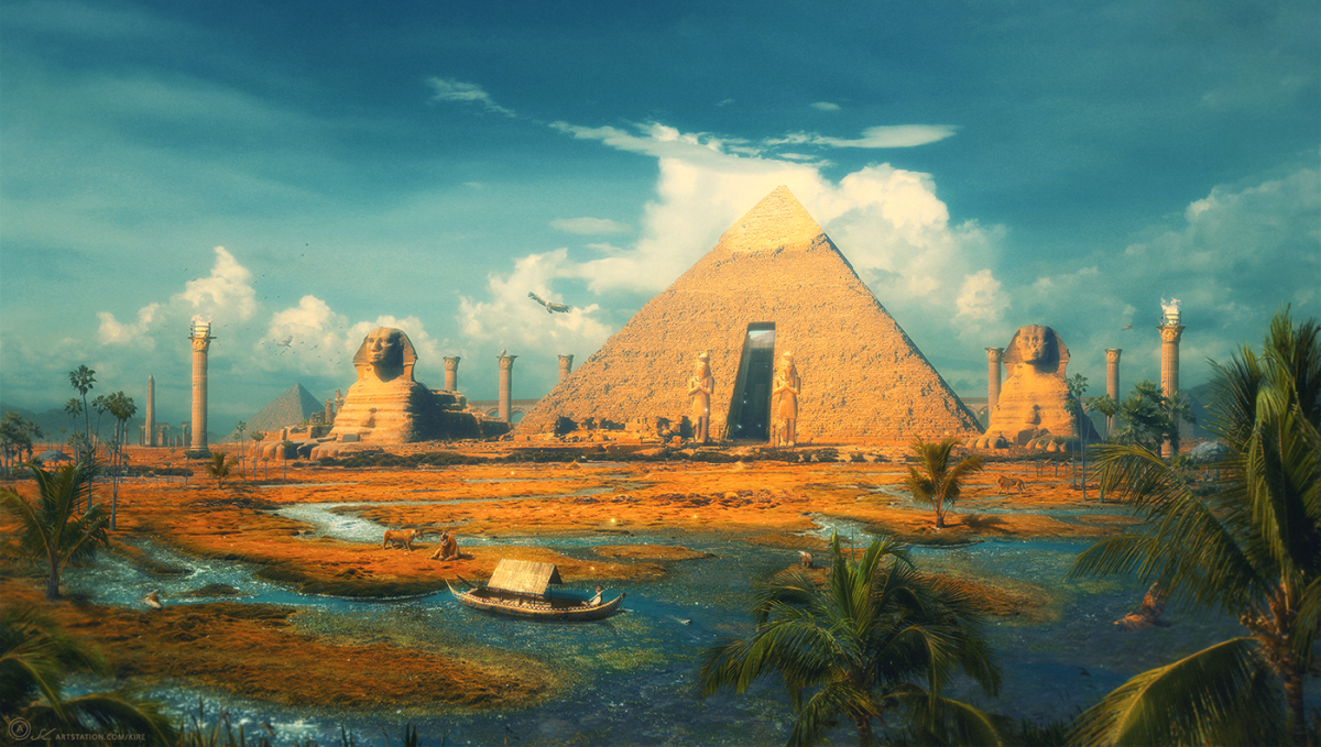 Страна низкие земли. Оазис в древнем Египте. Оазис в пустыне древний Египет. Египет Пески пирамиды Оазис. Египет Оазис арт.