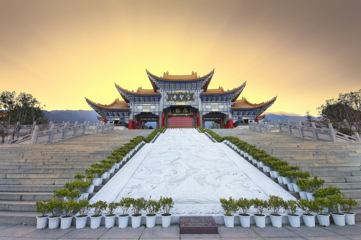 Китай храм Хошань