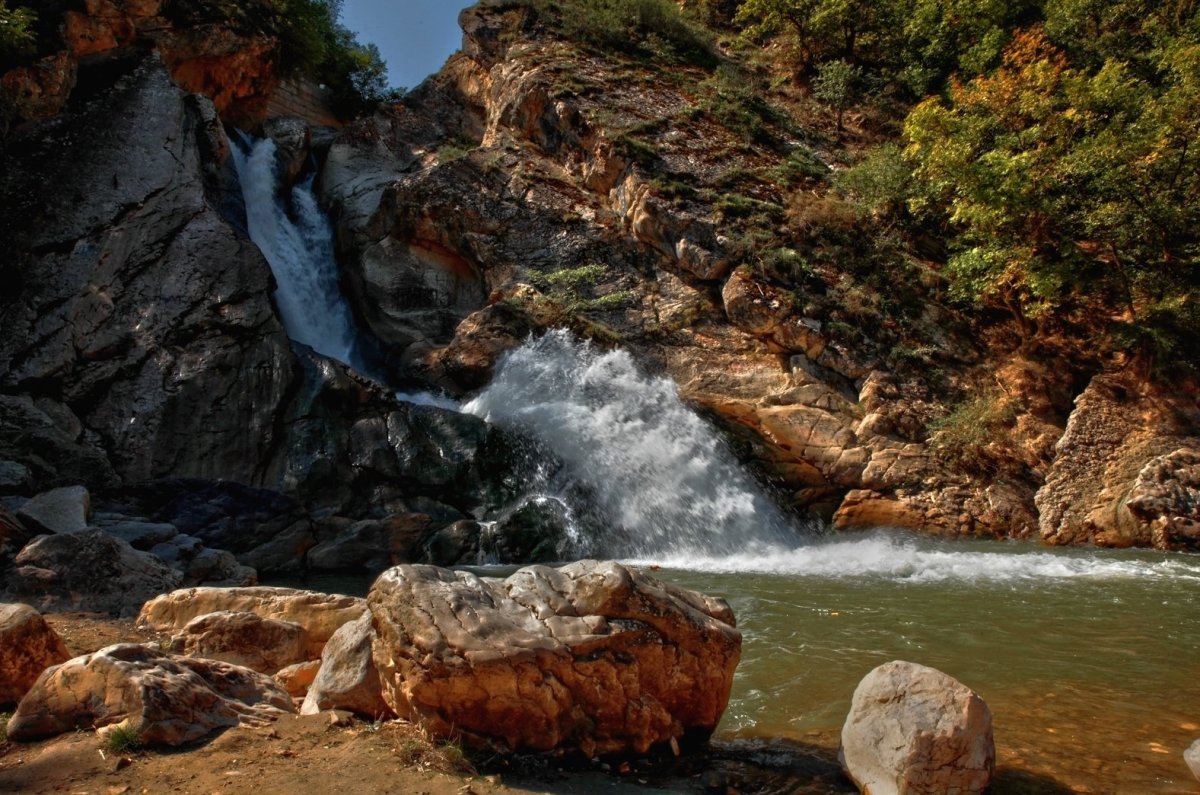 Хучнинский водопад в дагестане - 72 фото