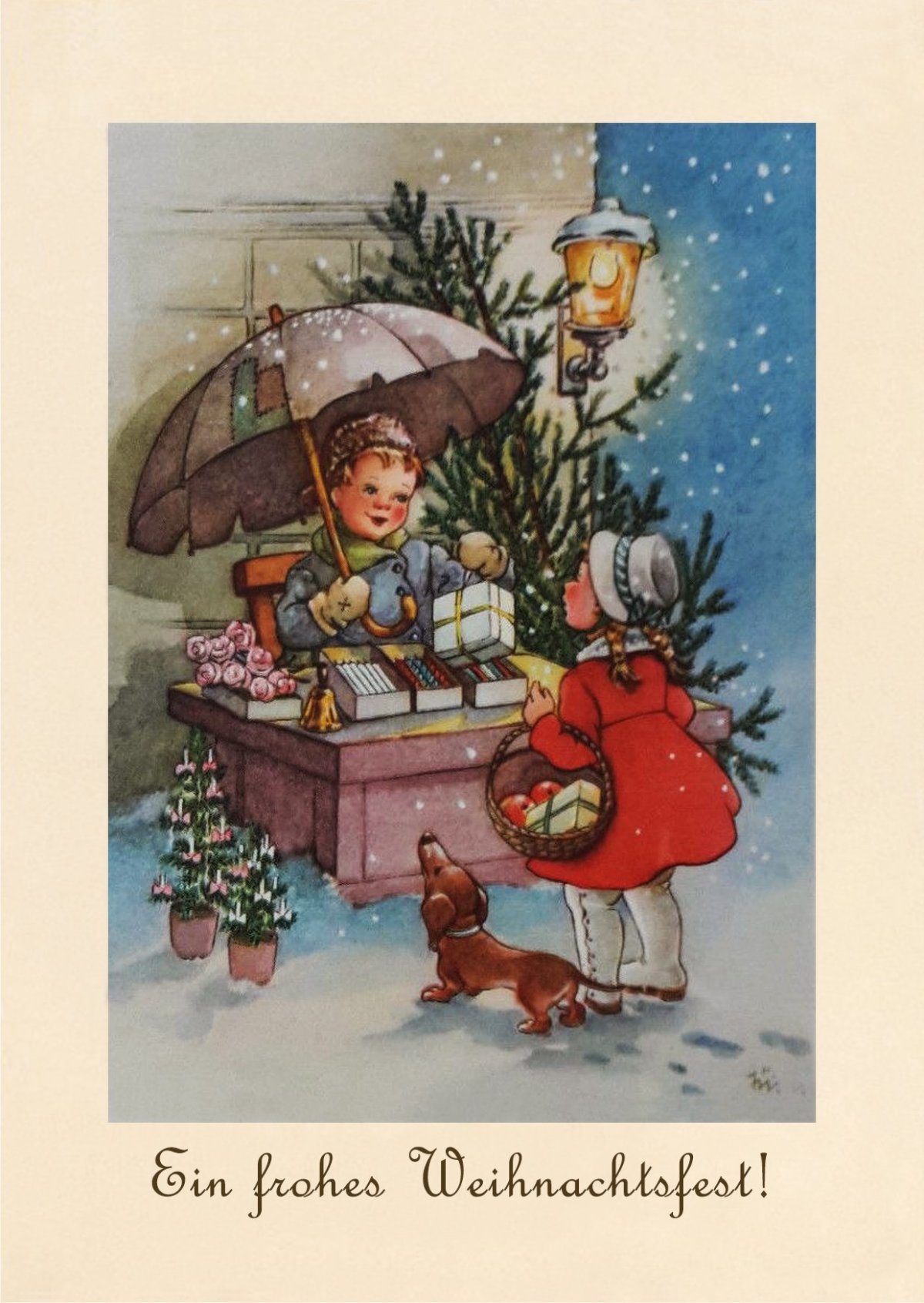 Поздравительные открытки с Рождеством на немецком языке