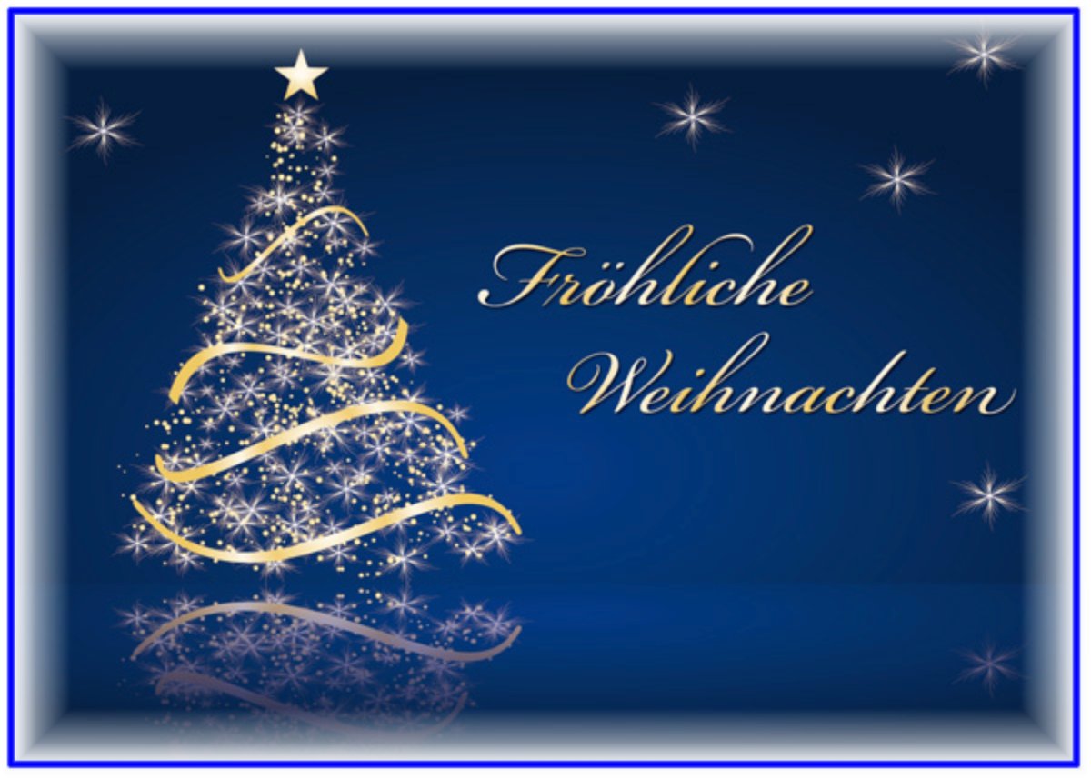 Поздравления с Рождеством и наступающим Новым 2020 годом на немецком языке!