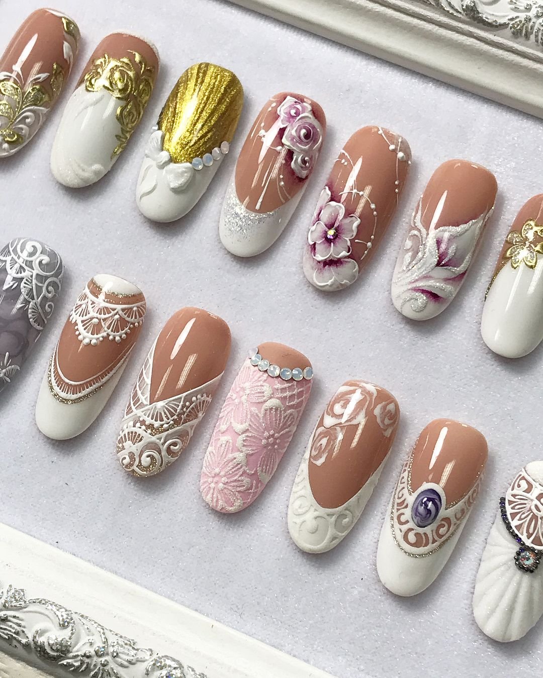 Свадебный маникюр: роскошные варианты дизайна ногтей на 2019 год, фото лучших идей