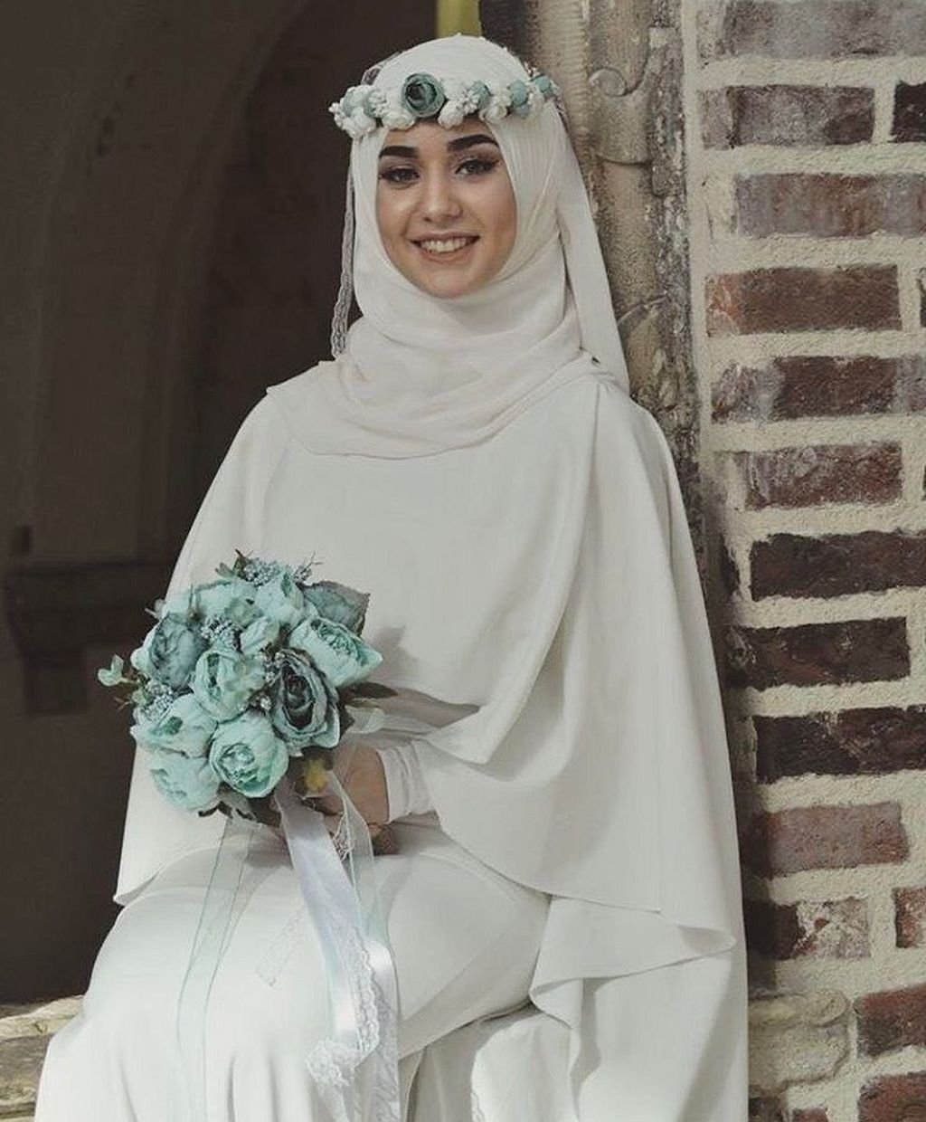 Хиджаб на свадьбу невесте