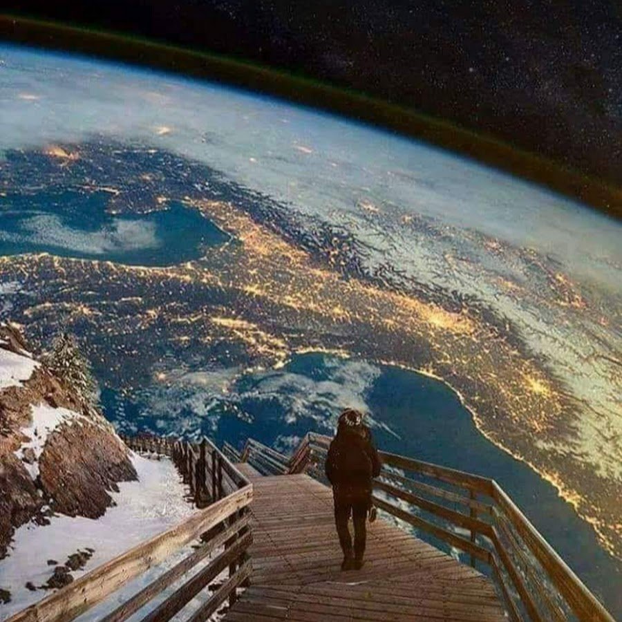 Взгляд на землю из космоса