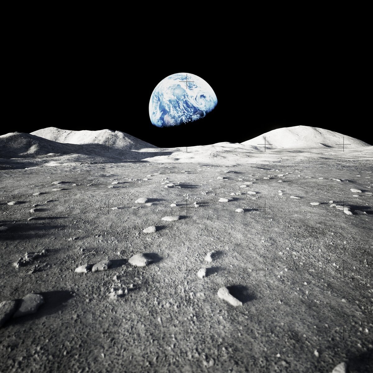 Земля с поверхности Луны