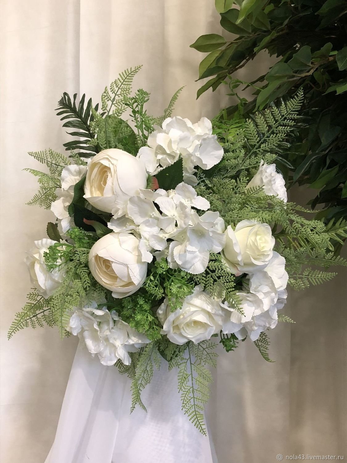 Белые цветы на свадьбу