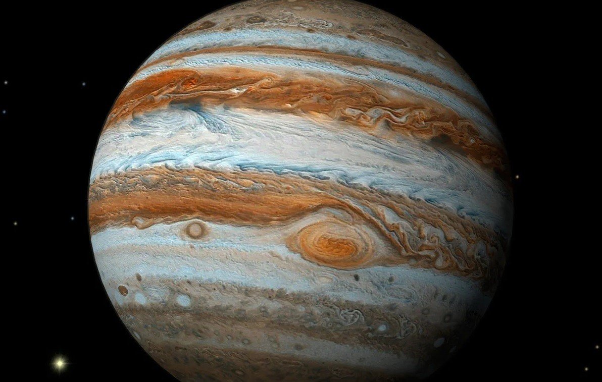 Юпитер вид из космоса