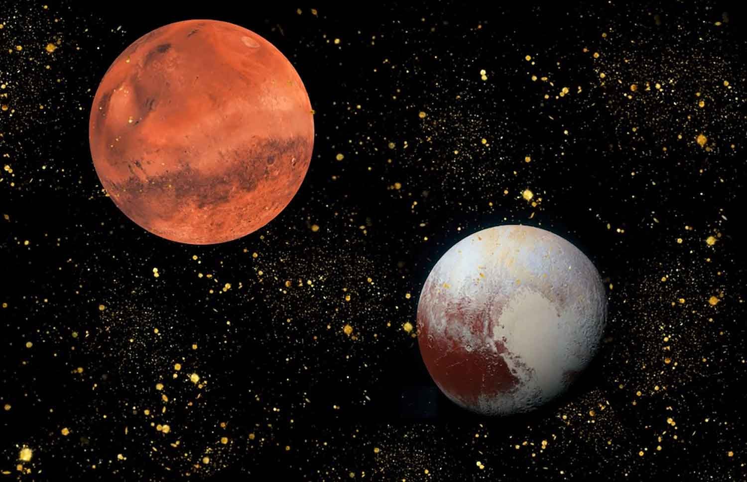 Соединение марс марс транзит. Планеты Плутон и Марс. Плутон (Планета).
