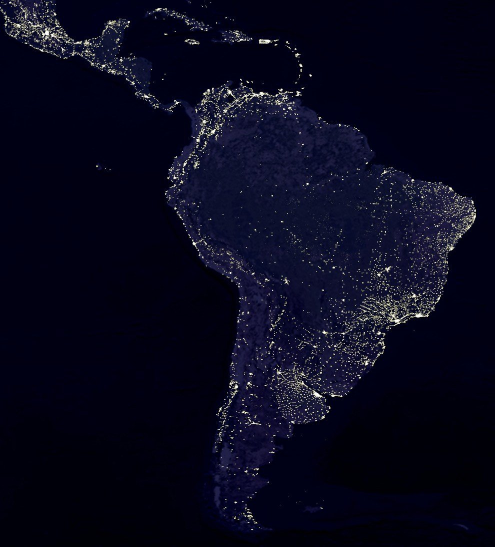 Латинская Америка из космоса
