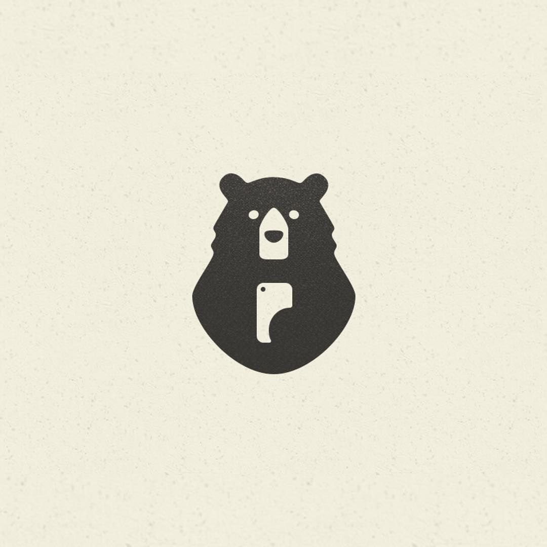 Медведь в стиле Минимализм