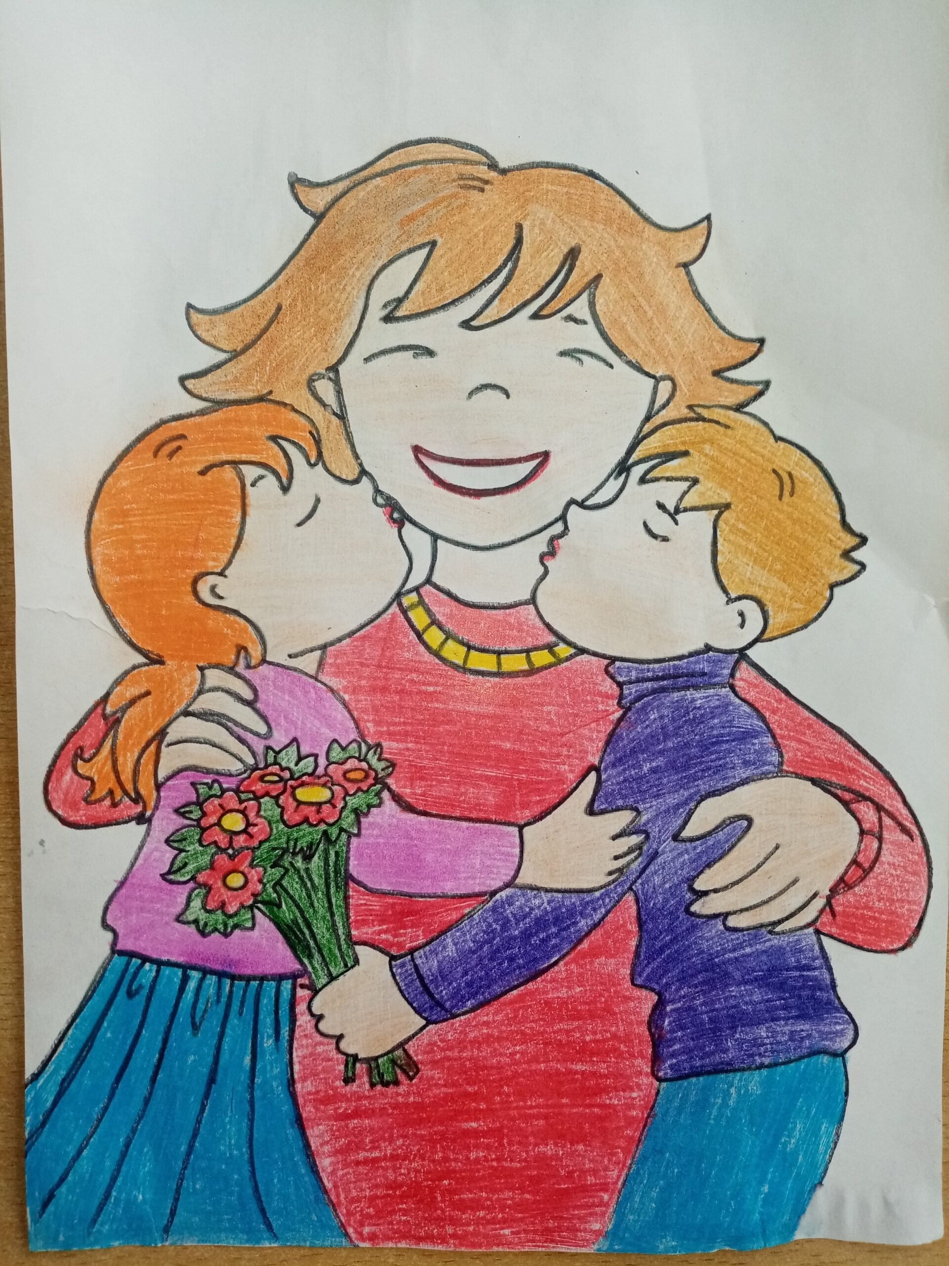 Детские рисунки ко Дню матери (59 фото)