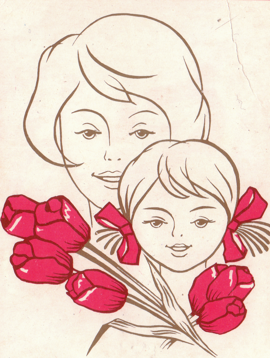 Легкий и красивый рисунок на День матери: 100 фото