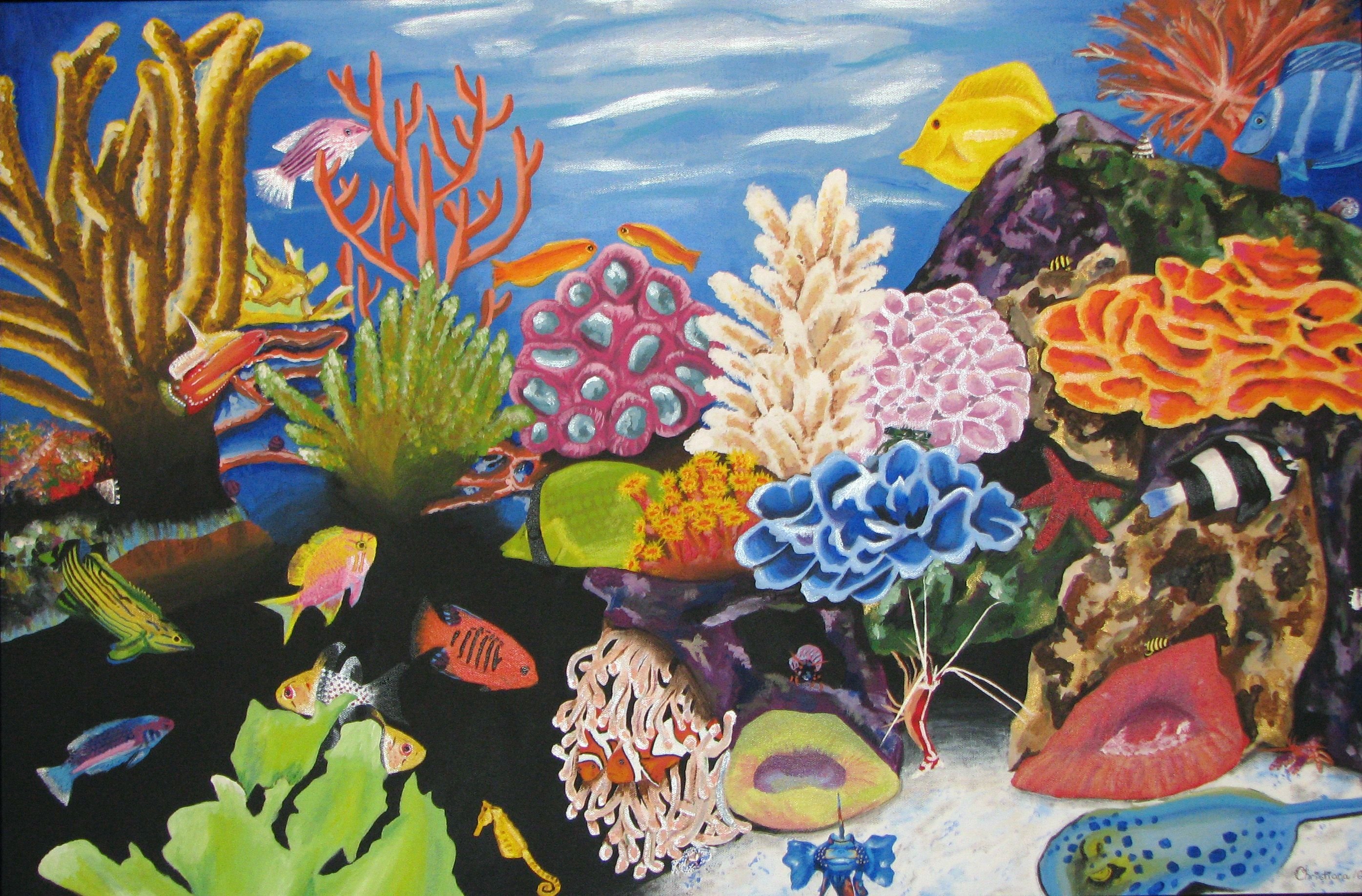 Конструируем природные формы. Подводный мир. Морские кораллы. Рисунок на тему подводный мир. Рисование подводный мир.