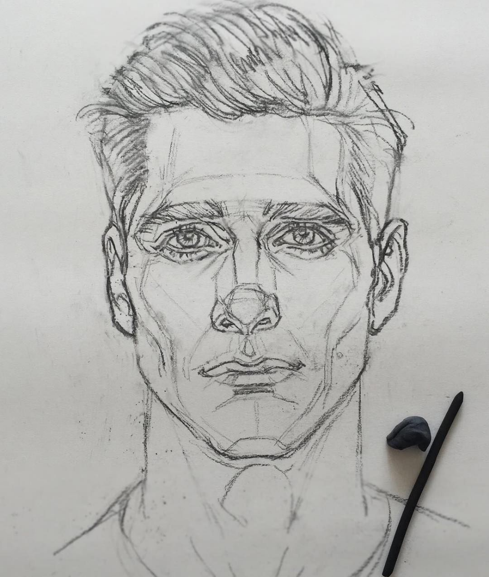 Портрет мужчины карандашом. Набросок мужского лица. Лицо карандашом. Наброски портретов карандашом. Pencil man