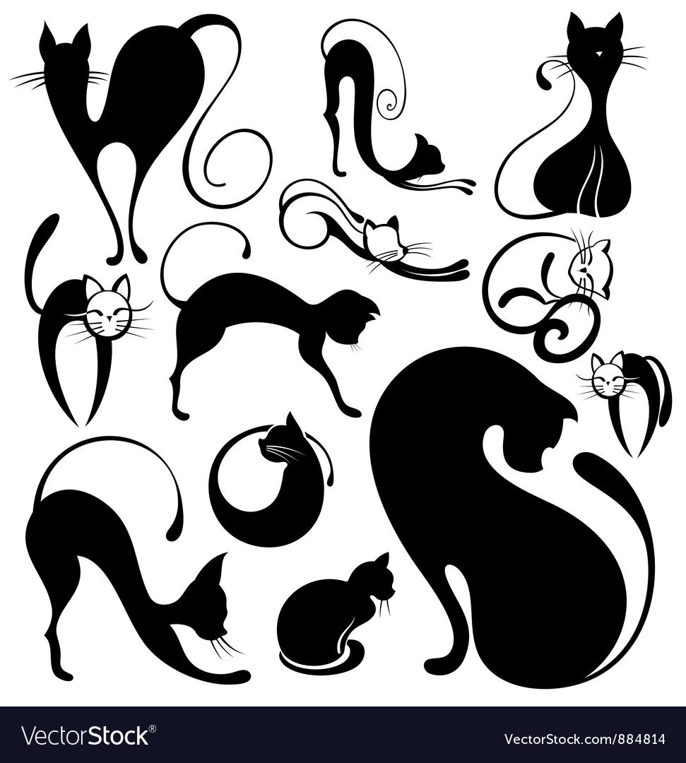 Силуэты кошек | Black cat tattoos, Cat tattoo, Cat silhouette tattoos