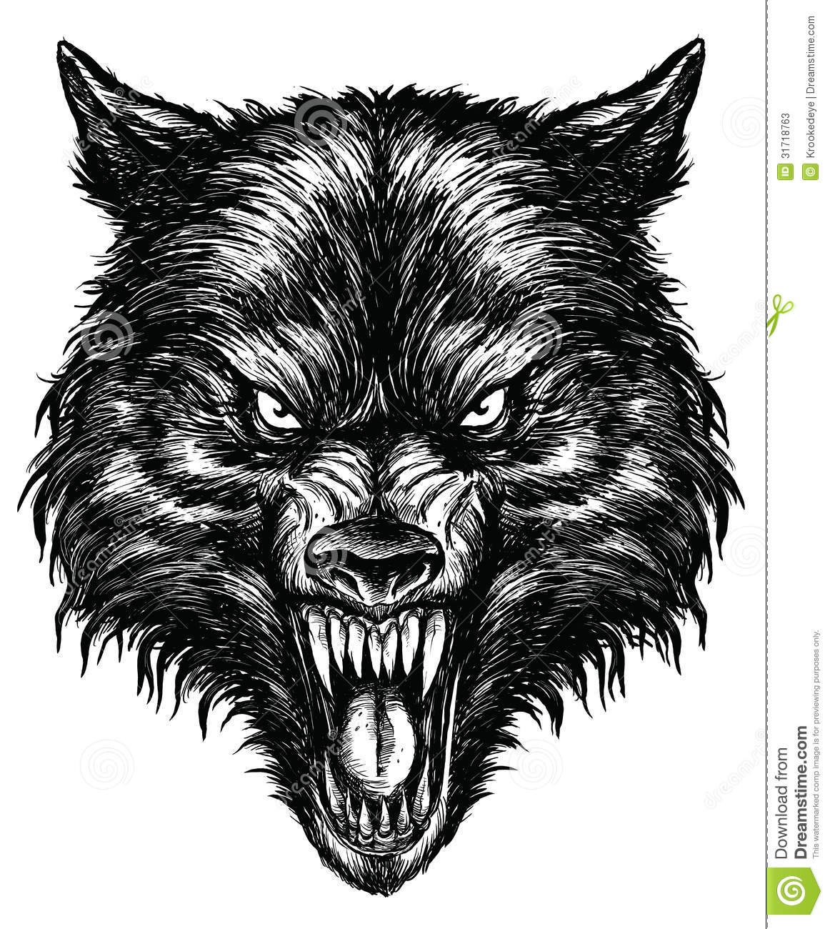Тату волк с оскалом - символ силы и свободы