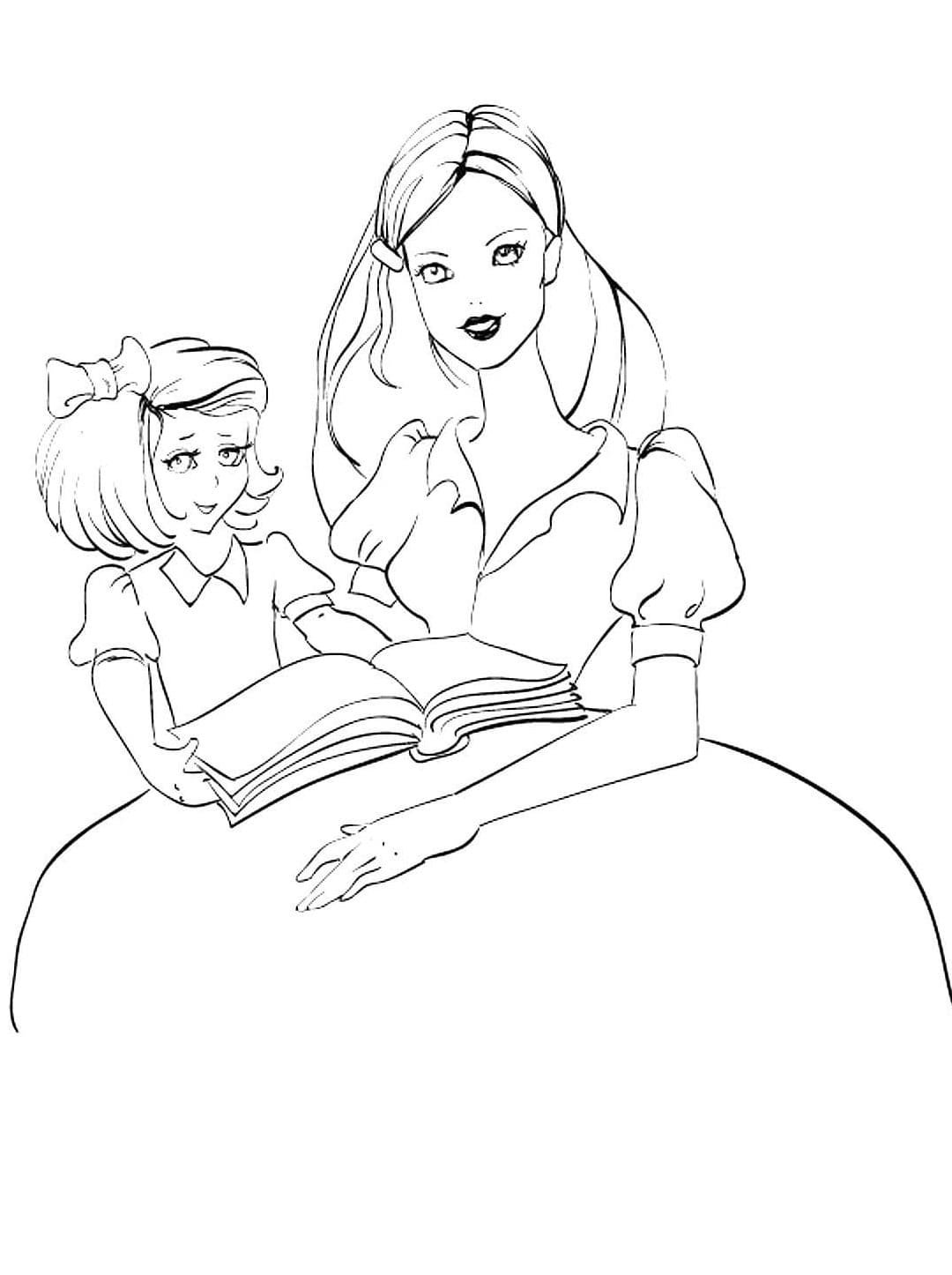 Мама и дочка рисунок карандашом - 64 фото