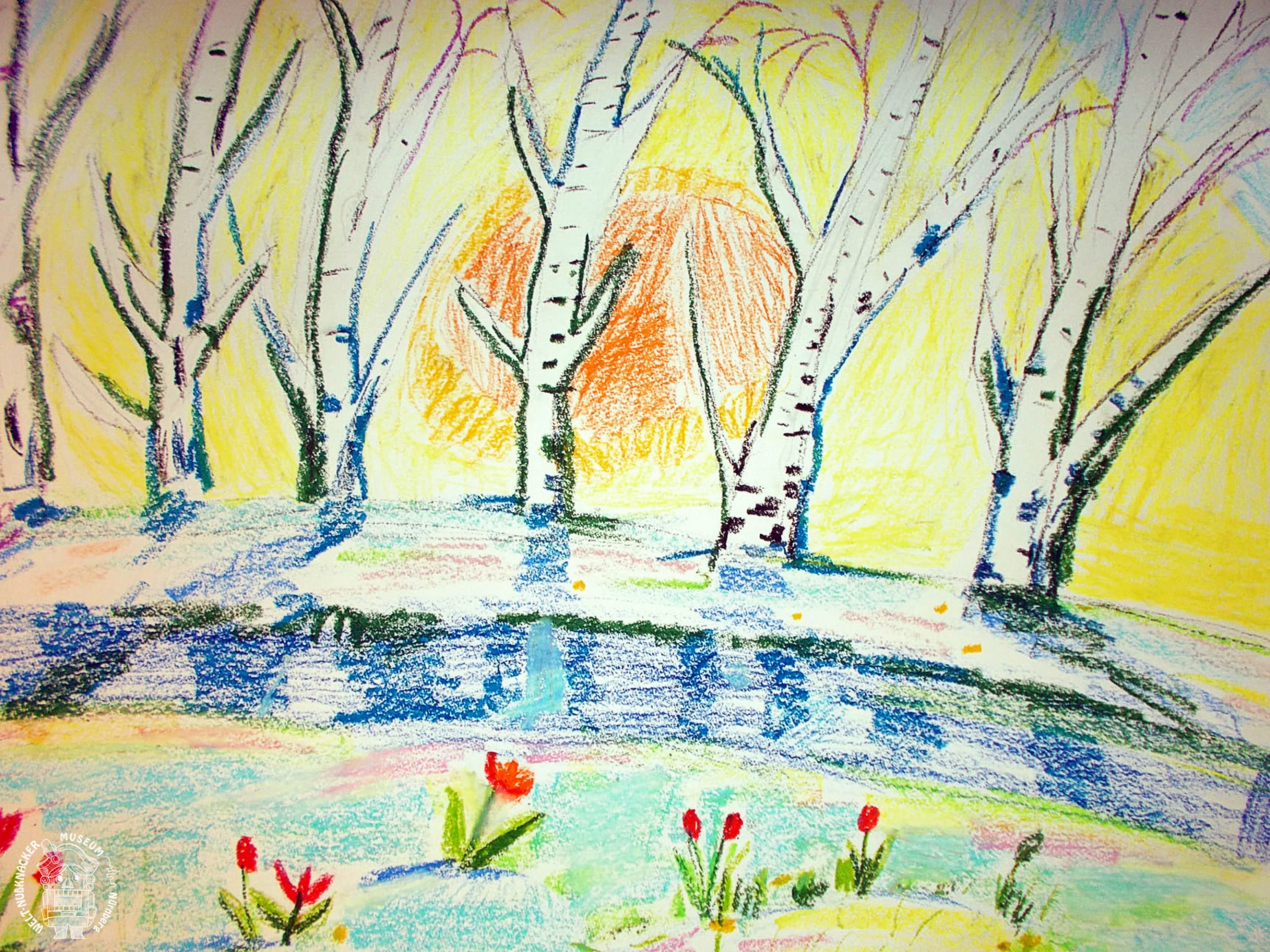 Весенний пейзаж 7 класс. Рисование весеннего пейзажа. Весенний пейзаж рисунок. Весенний пейзаж для детей.