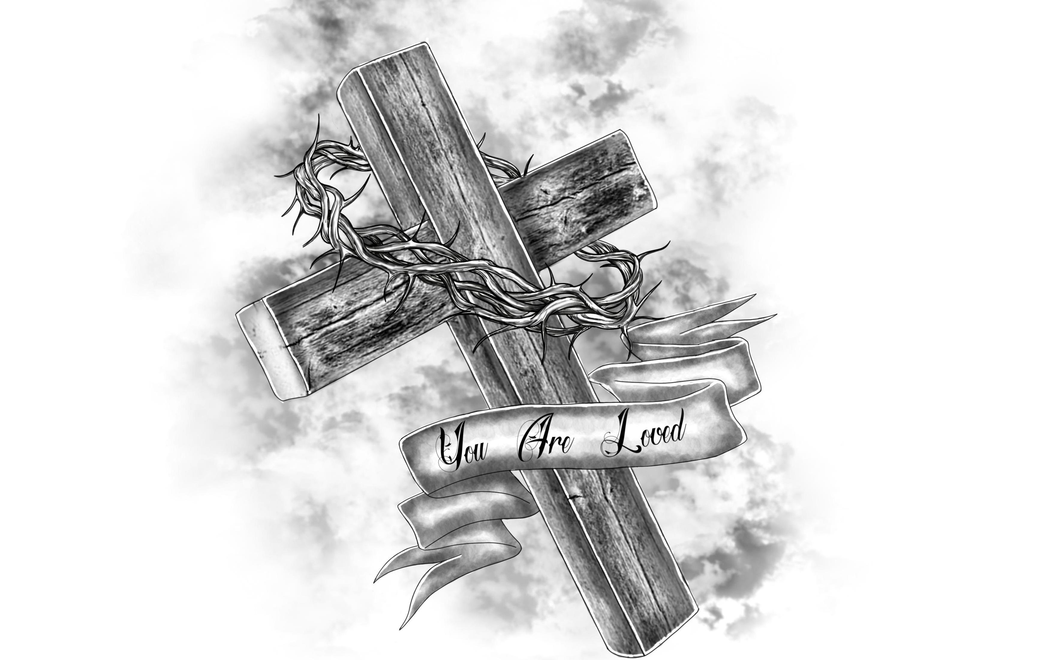 Крест рисунок карандашом - 68 фото