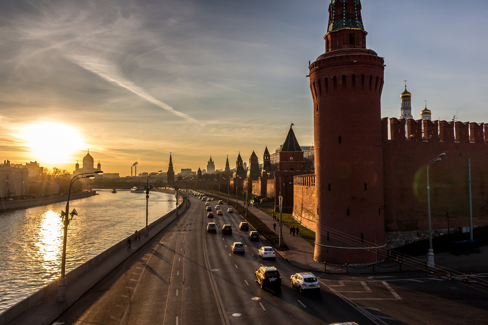 рассвет на москве реке