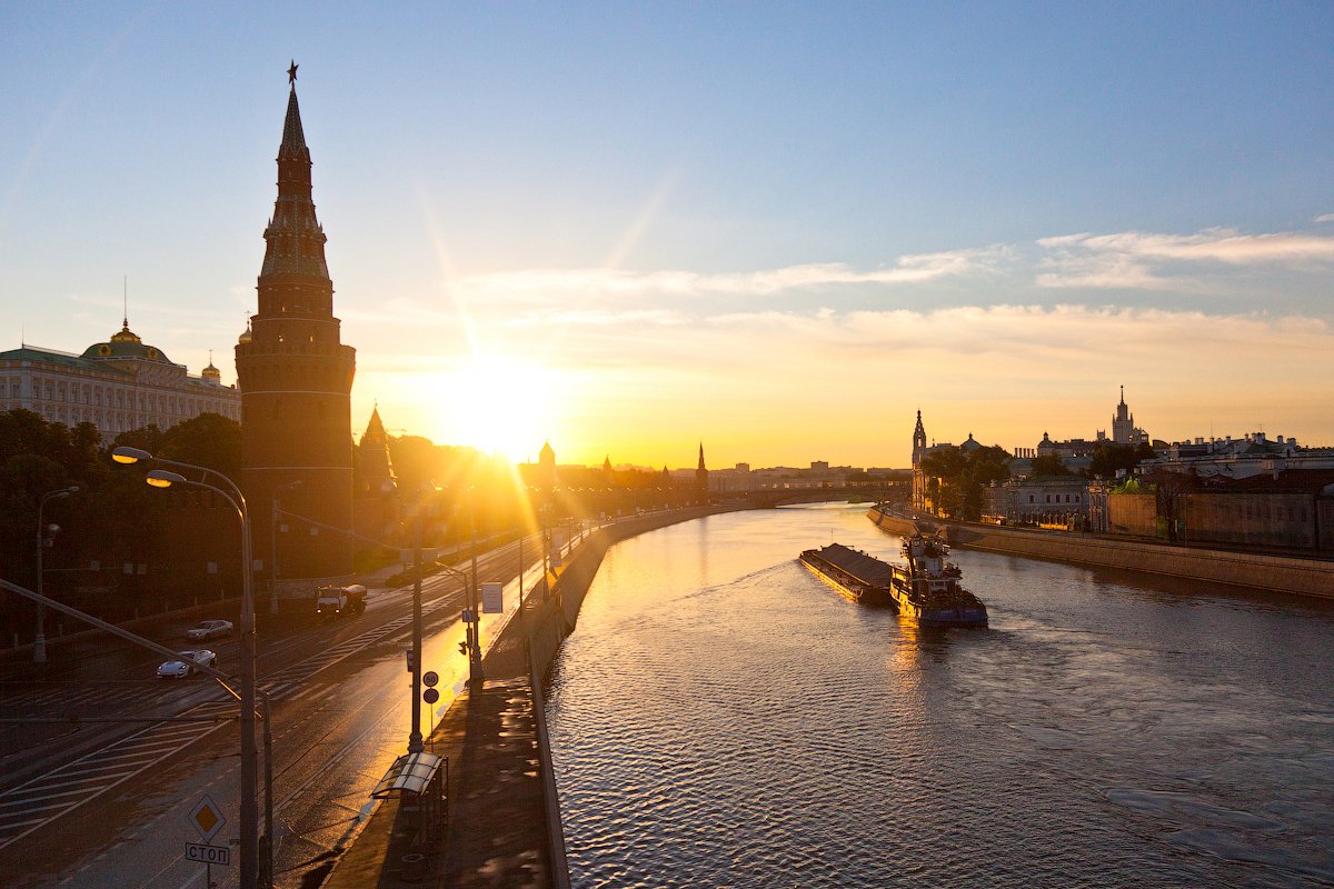 Картинки рассвет в москве