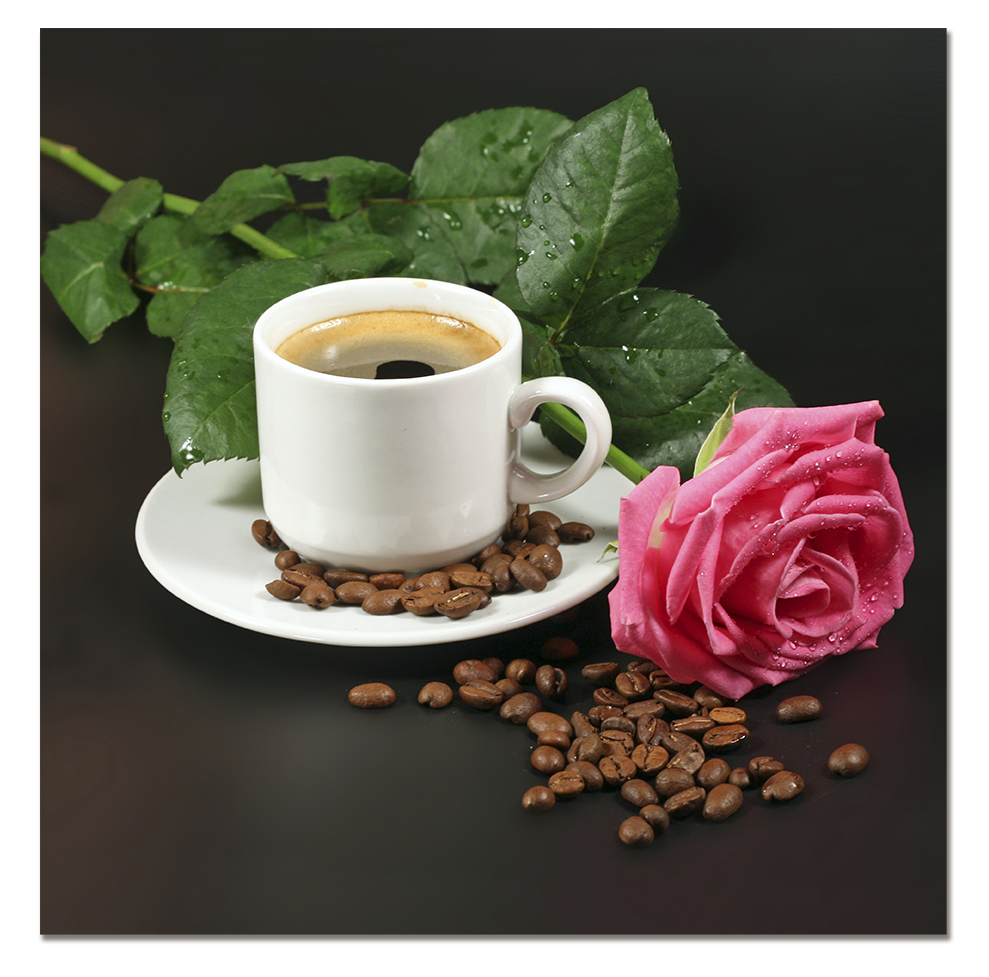 Кофе и розы