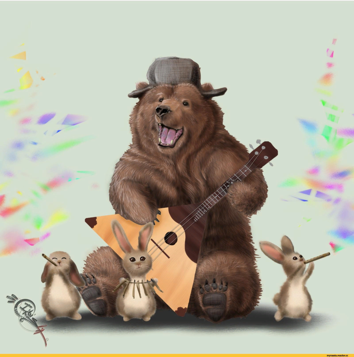 Медведь на велосипеде: открытки с днем рождения - инстапик