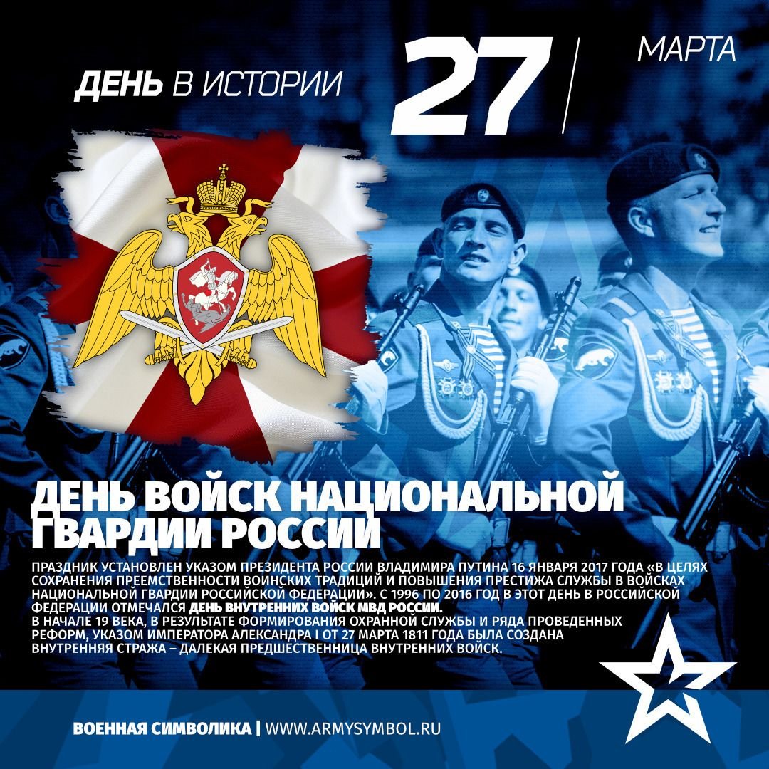 Поздравление от Главы района с Днём войск национальной гвардии Российской Федерации